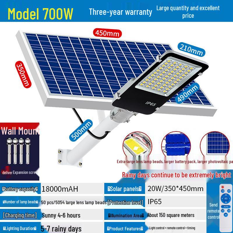 Super Bright Waterproof Solar Courtyard Lamp: Outdoor Wall & Street Lighting, 6-Meter Range