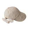 Breathable Cotton And Linen Sunscreen Fisherman'S Hat Children'S Summer Versatile Sun Hat Bow Shows Washbasin Hat Tide