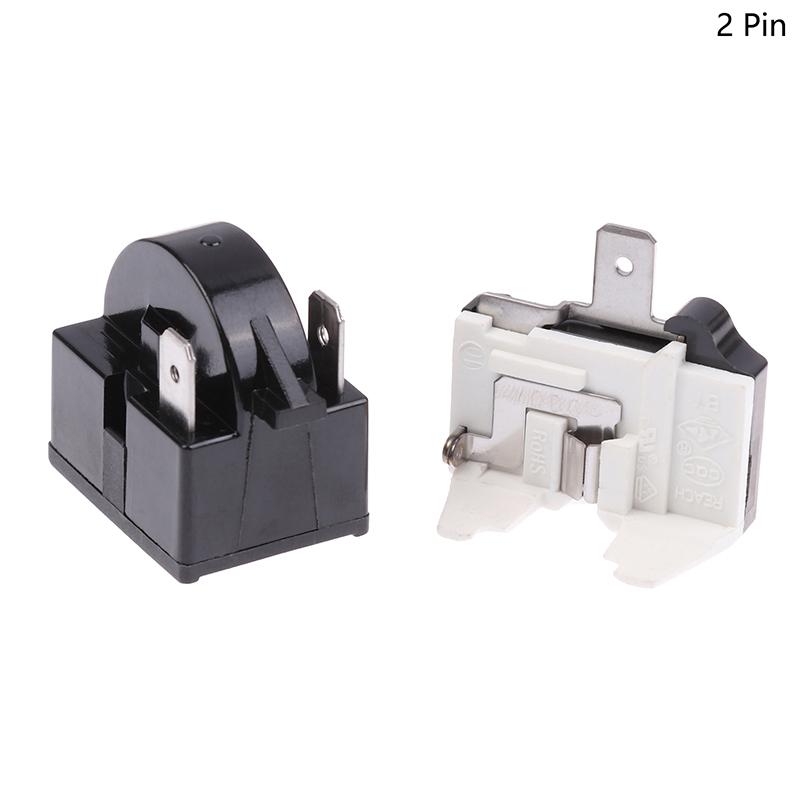 

Реле запуска PTC компрессора холодильника Стартер холодильника Защита от перегрузки 1/2 контакта 15 Ом 1/6 л.с. Запасная защита 2pin 15 ohm