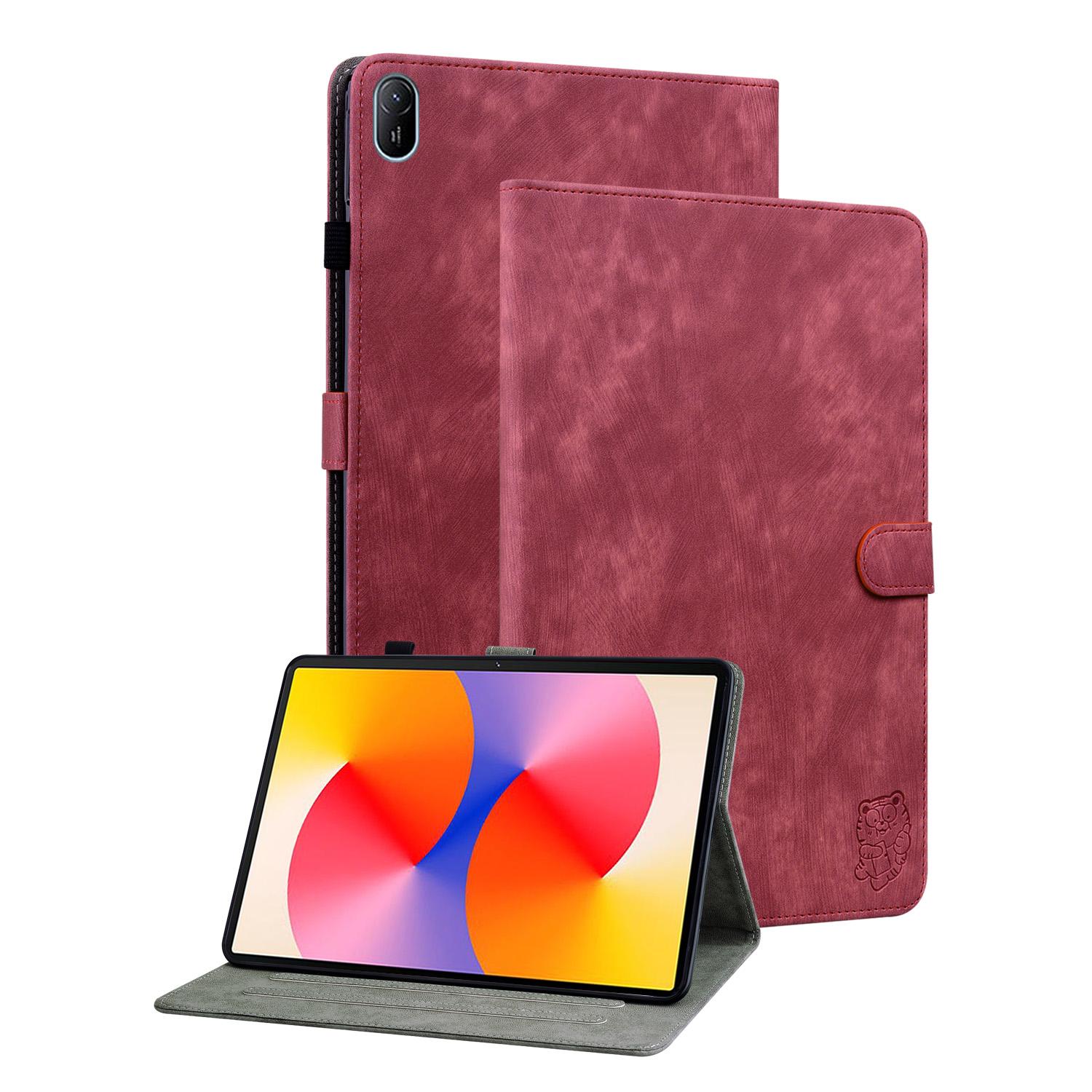 

Soft TPU Back Case for Huawei MatePad SE 11 2024 11 Inch Model AGS6-W00 Adjustable Stand Cover with Luxury PU Leather Card Slots MatePad SE 11 2024 красный