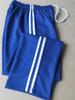 Royal Blue Single-Style School Uniform Pants with Double White Stripes for Primary and Secondary School Students, Straight-Leg Pants, School Pants