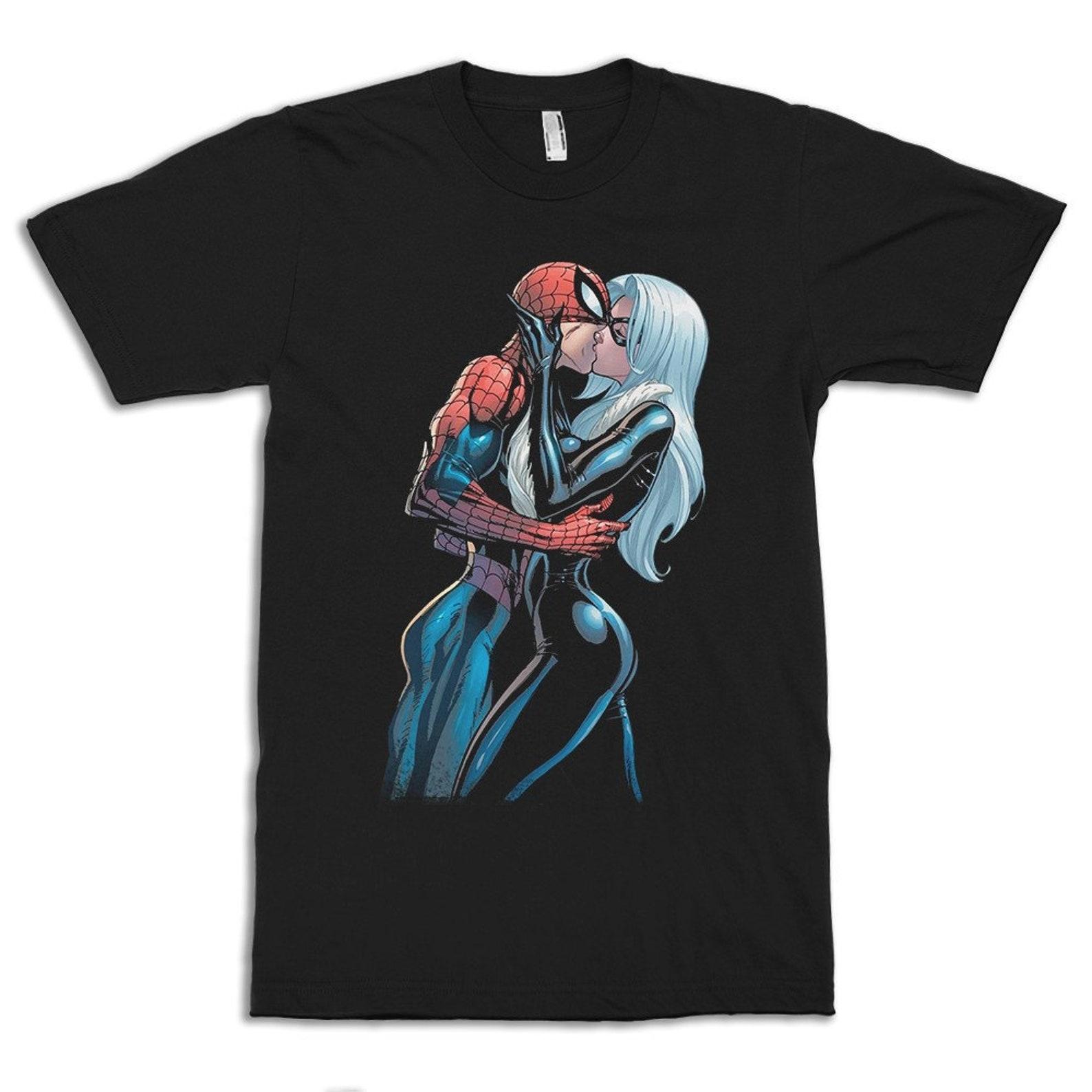 Spider-Man and Black Cat T-Shirt, Men s Women s Sizes (met-273) 3XL