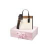 COACH Field Leather Tote Bag, Shopping Bag, Shoulder Bag, Crossbody Bag, Handbag Small Women's White/Brown C3461-B4CAH