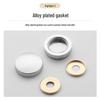 Curved Copper and Stainless Steel Decorative Mirror Nail Caps