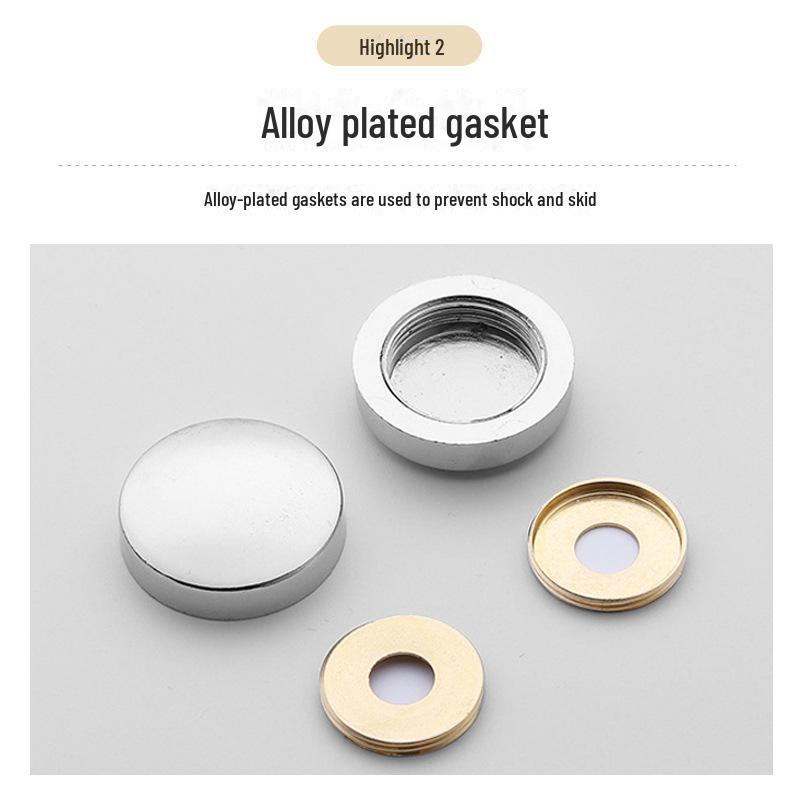 Curved Copper and Stainless Steel Decorative Mirror Nail Caps