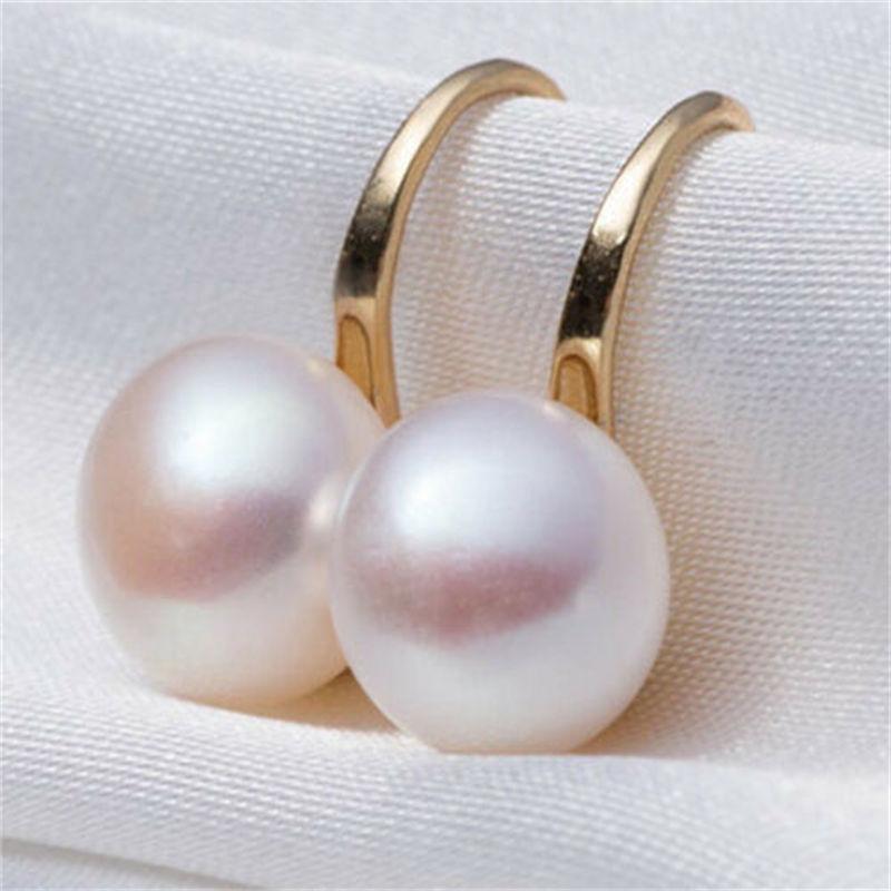 

Натуральные серьги с орнаментом 6-7 мм, белые модные крючки 6-7mm