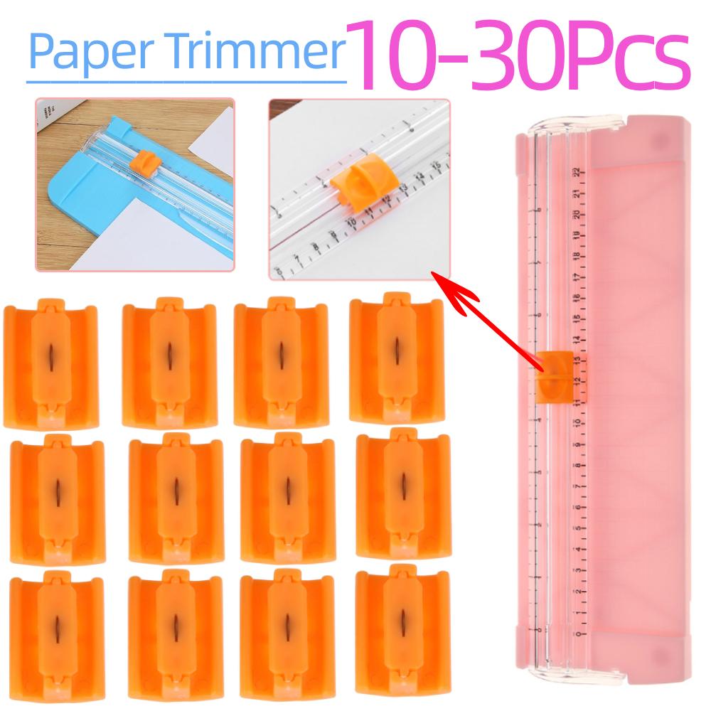 10-30Pcs Paper Trimmers A4 A5 Paper Card Guillotine Replacement Blades Desktop Cutter for Coupon Craft Photos Scrapbooking Tools