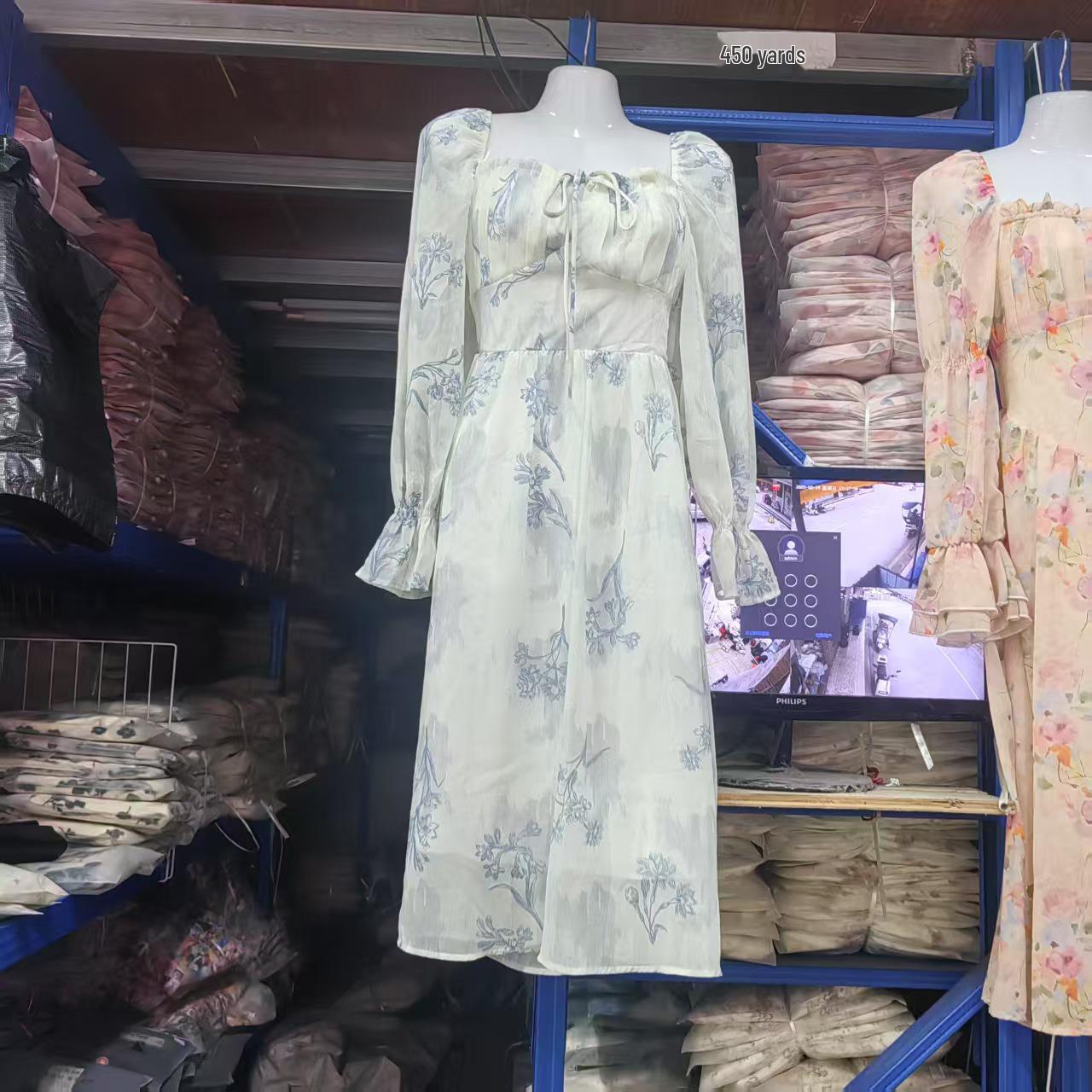 Самое продаваемое весенне-летнее чайное платье с длинным рукавом в стиле французской первой любви L