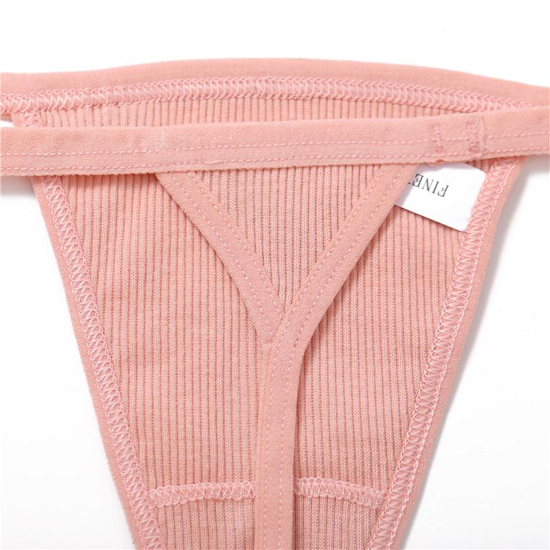1PC Cotton Thongs woman Seamless panties women Sexy Low-waist Underwear Solid G-string Breathable Thongs T-back Female Lingerie