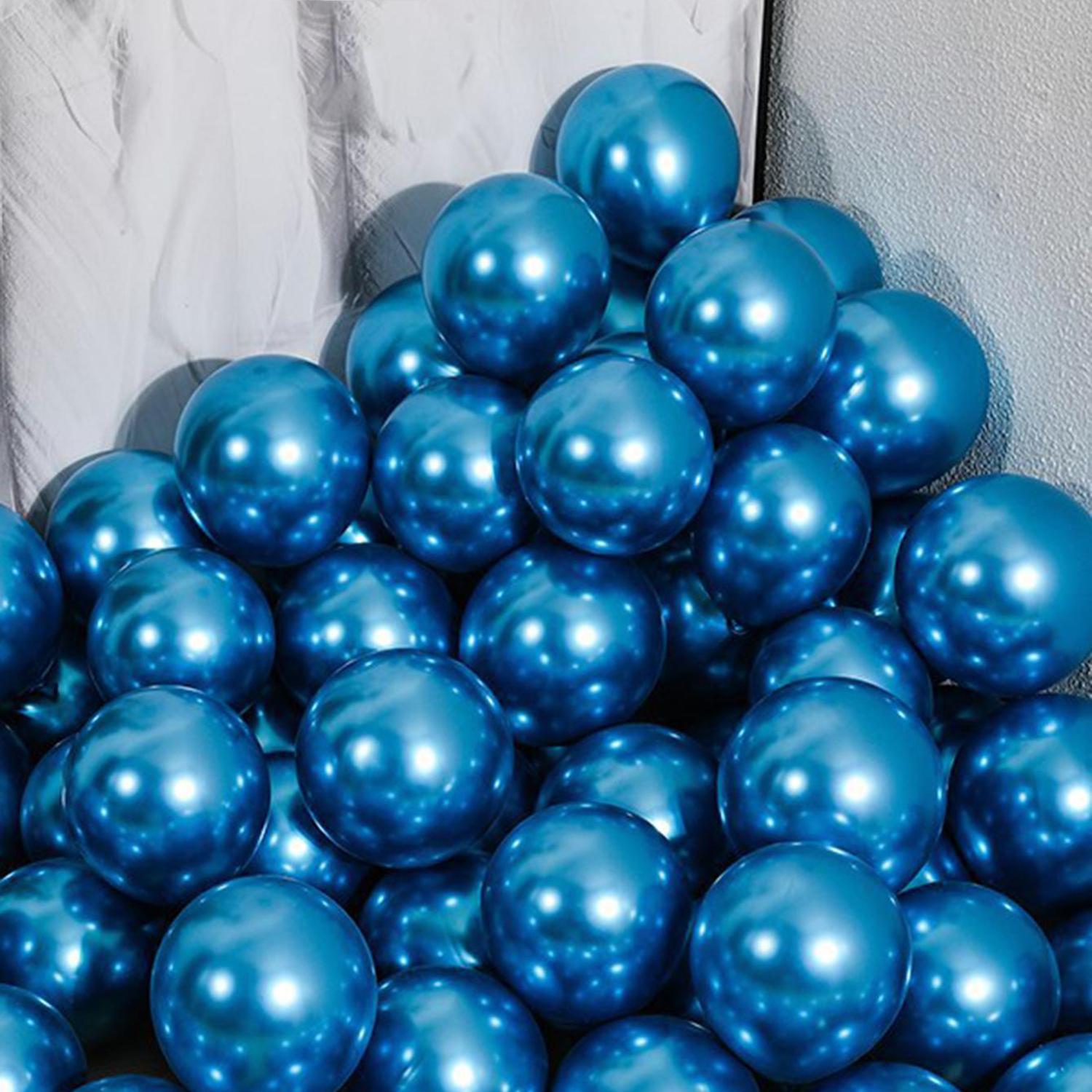 

50 шт 5-дюймових металевих кульок для весілля, з днем народження, латексна металева кулька для прикраси 20pcs
