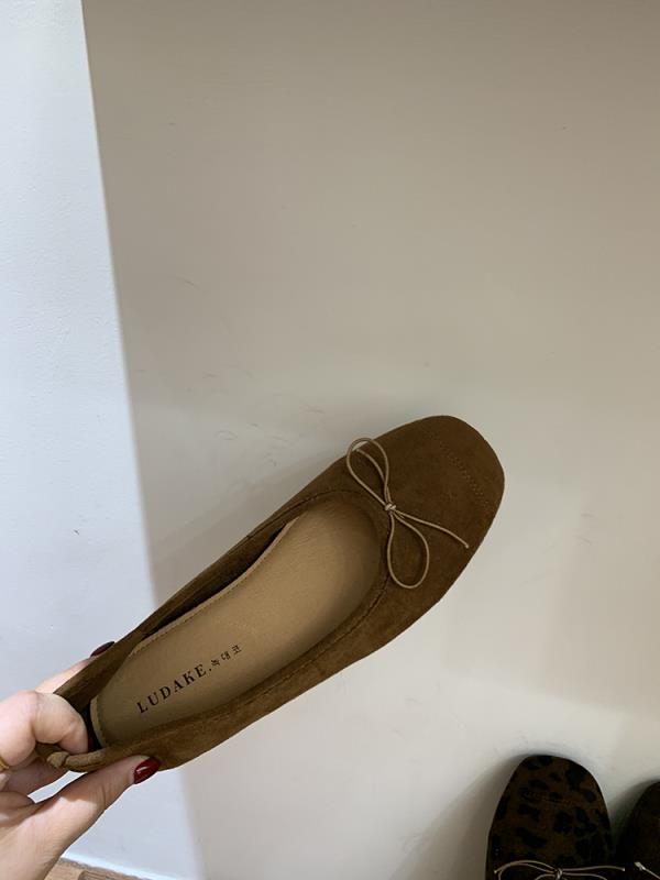 Fashion Ballerinas Woman 2025 Female Shoes Soft Autumn Bow-Knot Ballet Comfortable Dress Retro Fall Butterfly Flat Butterfly-knot