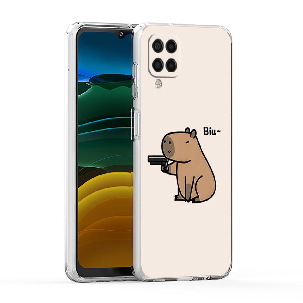 Cute Capybara Phone Case For Samsung Galaxy A13 A33 A35 A55 A73 A53 A23 A51 A71 A21S A12 A31 A41 A05s A03S A15 A25 A32 5G Cover
