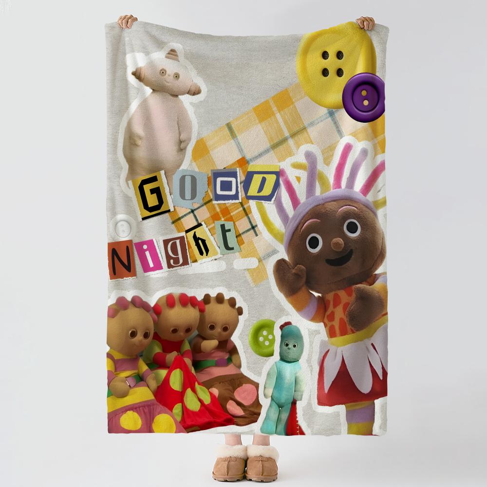 I nthe Night GGarden Throw Soft Warm Flannel Blanket Multiuse Throw for Bed Sofa Office Air Conditioning Nap Blanket