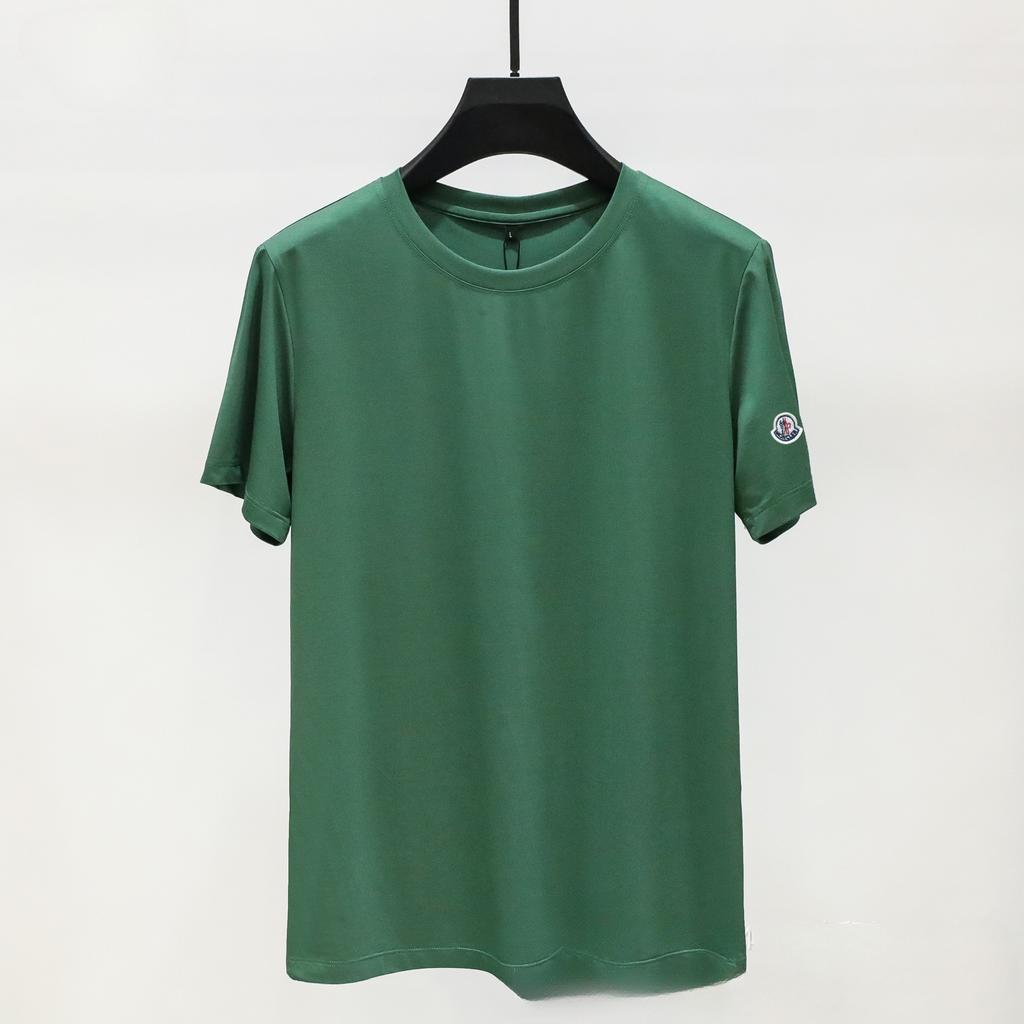 Spring Summer Menswear Soft Silk Youth Men's Round Neck Casual Short Sleeve T-shirt