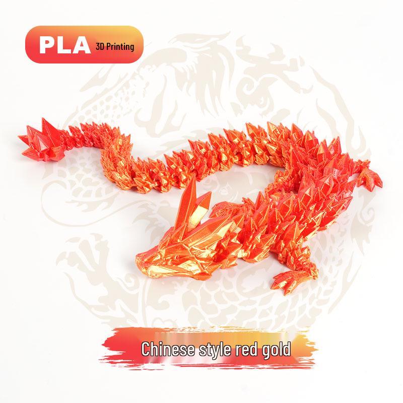 3D Printed Chinese Dragon Egg Ornament Toy Figurine Gift Craft