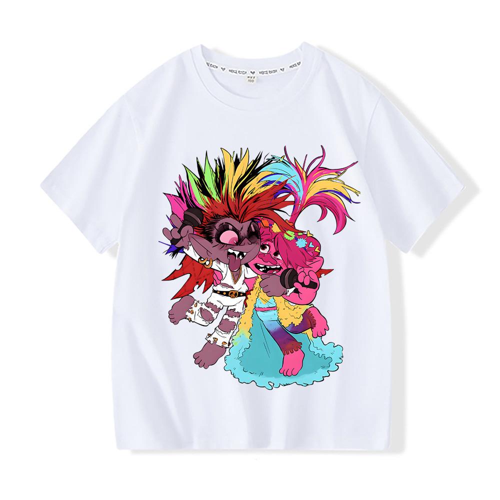 More Then Awesome The Trolls Movie World Tour Movie Fan Essential T-Shirt High Quality 100% Cotton Tee-shirt Boys/girls Kawaii