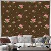 Blumenwandteppich Rosenblume Wandbehang Ästhetische Raumdeko Botanischer Wandteppich Natur Wandkunst Schlafsaal Dekoration Bohe