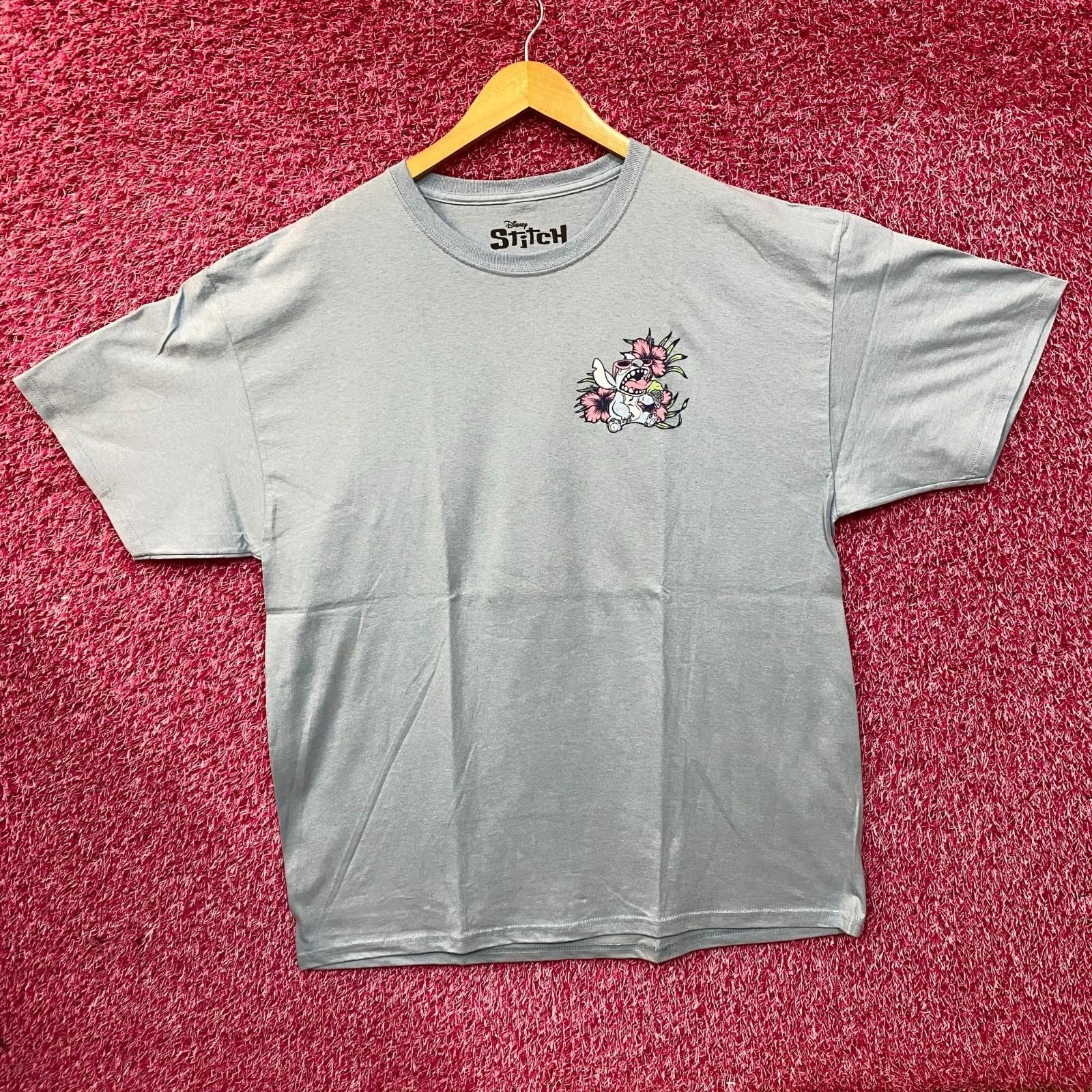 Disney Lilo Stitch Summer Daze Blue T-Shirt M