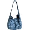 Korean ins retro leopard print canvas bag fashion niche versatile shoulder underarm bag large capacity commuter tote bag