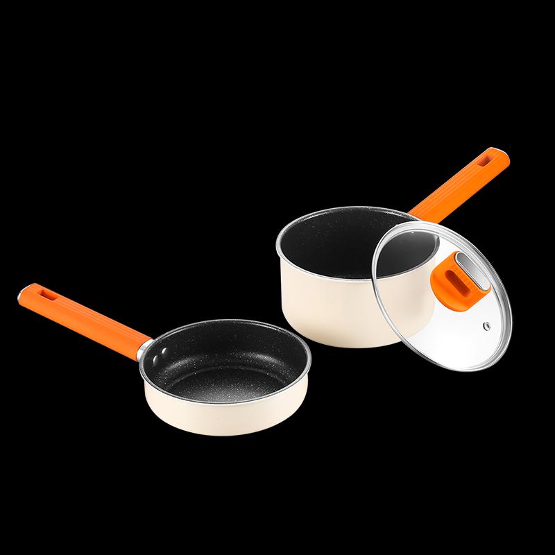 DESLON DFS-TZ936D Fine Iron Non-Stick Saucepan Set