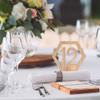 Birthday Hexagon Shape Table Number Signs Table Number Plate Digital Seat Signs Seat Number