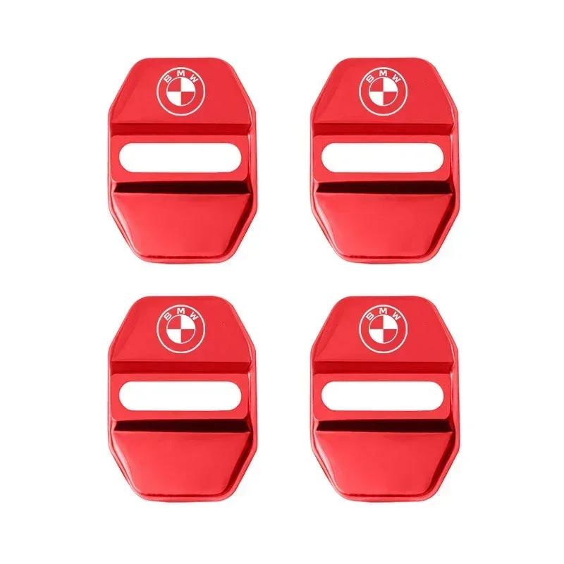 BAGV1 Car Sticker 4Pcs Titanium Alloy Car Door Lock Protective Cover For BMW E46 E90 E60 F30 F10 E39 E36 F20 G20 G30 E92 E87 E91 X5 E7