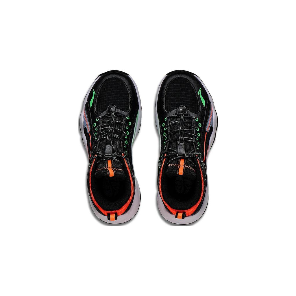 Li Ning Breathable Cool Shock Absorbing Durable Low Top Kids Basketball Shoes Kids Sneaker Black YKBT064-7