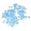 1000Pcs Snowflake Confetti 0.9in Vibrant Color Reusable Plastic Multi Purpose Christmas Confetti for Box Tree Vase
