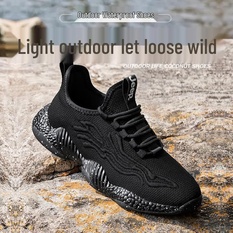 Jeep Men's Breathable Slip-on Running Shoes