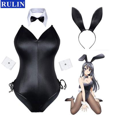 6 Pcs/ Set Sakurajima Mai Senpai Costume Cosplay Bunny Girl Outfit Japanese Clothing Anime Cosplay Costumes for Women