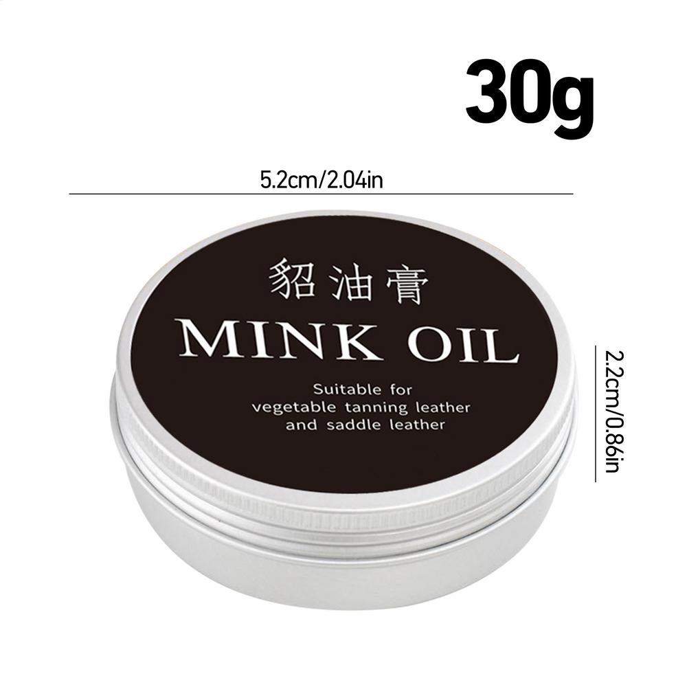 Leather Cleaner Cream Mink Oil Leather Conditioning Cream Universal for Restoring and Refurbishing Boots Car Seats Bags and