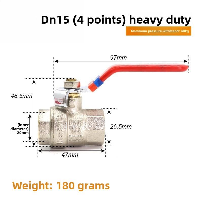 Edelstahl Kugelhahn SS304 2-teilig Volldurchgang Kugelhahn 1/2" 3/4" 1" 1-1/4" Innengewinde Vinylgriff Ventile