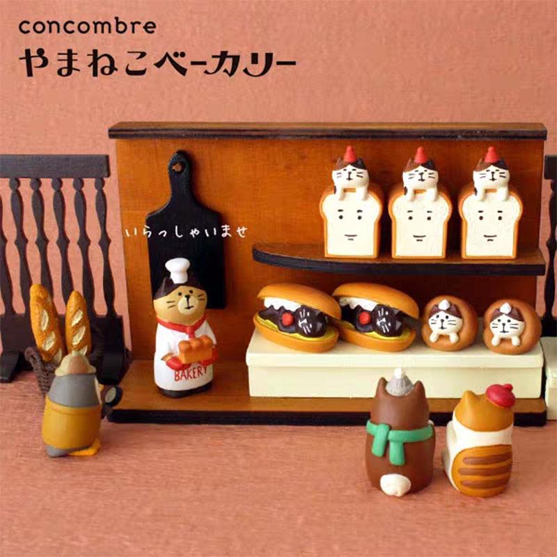 Bunter japanischer Katzenbuch- & Handyhalter Harz-Miniatur-Ornament