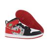 Air Jordan 1 Mid SE PS Ugly Christmas Sweater Kids Sneakers Red White Black DM1210-150