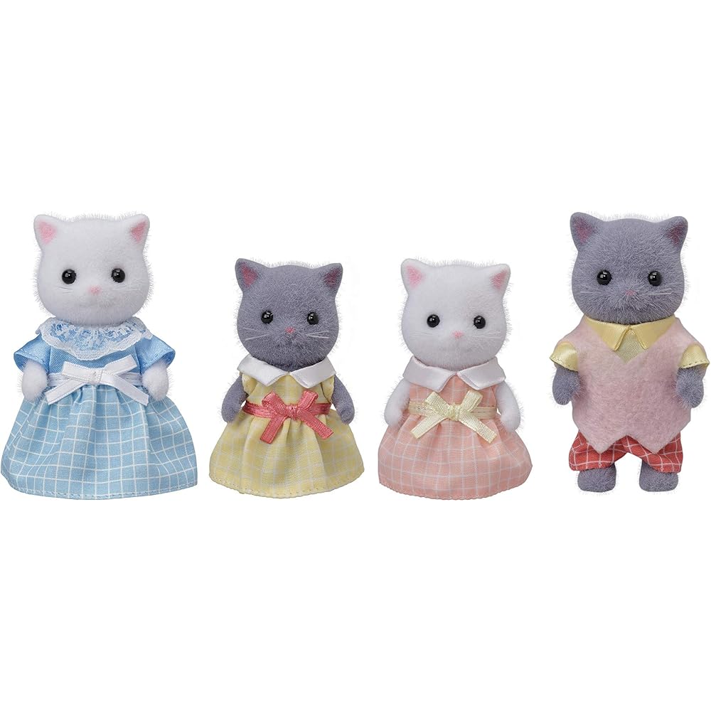 Sylvanian Families Persian Cat Family Doll Set 3+ Years Old Toy for Dollhouse