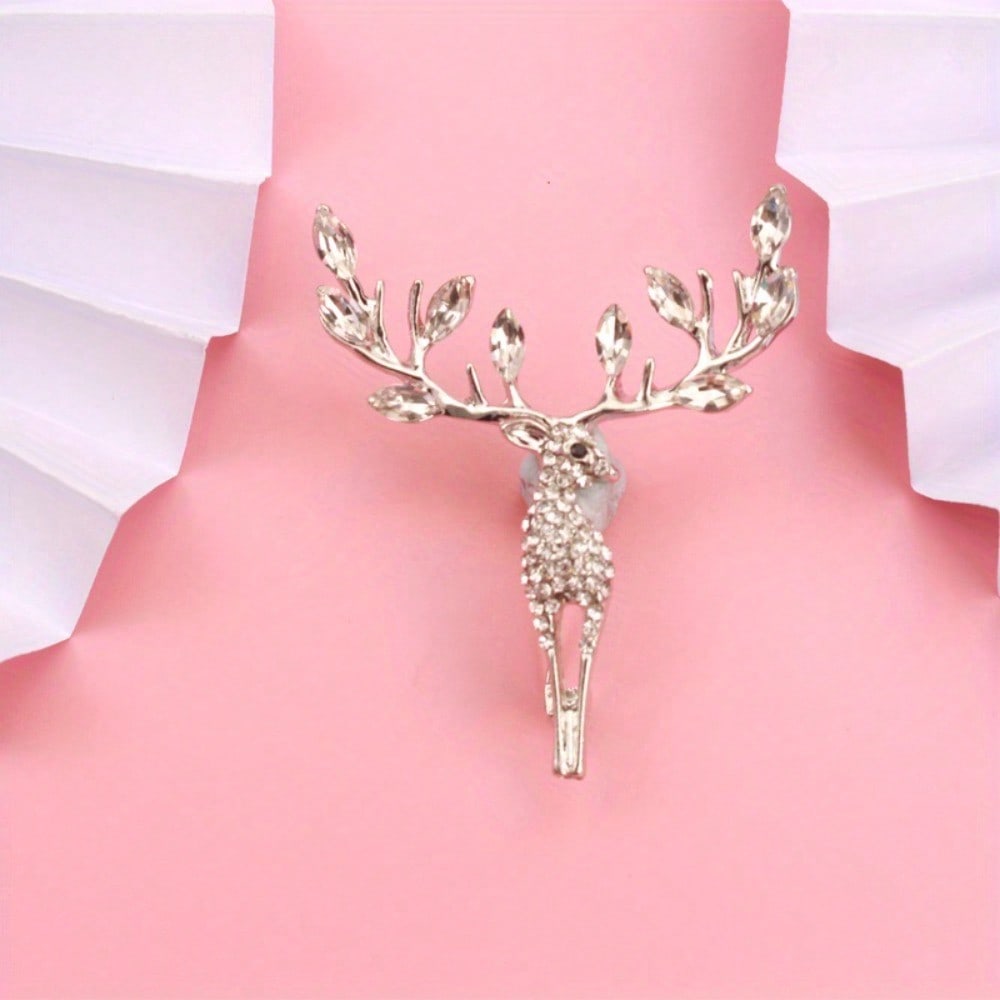 1pc Exquisite Sika Deer Women s Brooch - Retro Elegant, Fashionable, Fine Craftsmanship,for Scarves/Jackets/Bags, Ideal Gift