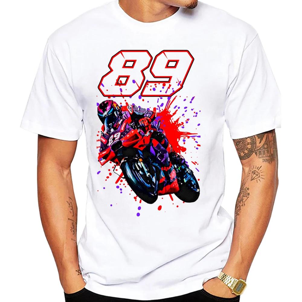 Jorge Martinator 89 GP Race Ride Fans T-Shirt New Summer Men Short Sleeve Sport Boy Casual Tees Motorcycle Riding  White Tops
