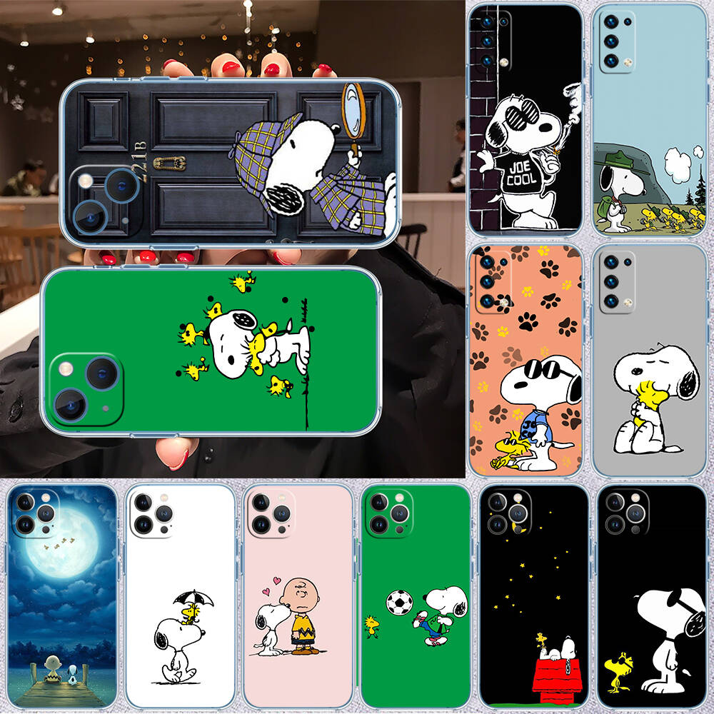 Cartoon Snoopy Phone Case for Motorola G14 G15 G24 G30 G31 G32 G34 G41 G42 G51 G52 G50 G60S G60 G62 G72 G71 G73 G84 G85 G200 E32