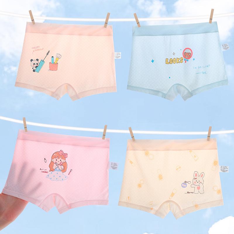 Girls' 4-Pack Boxer Briefs - 91% Nylon