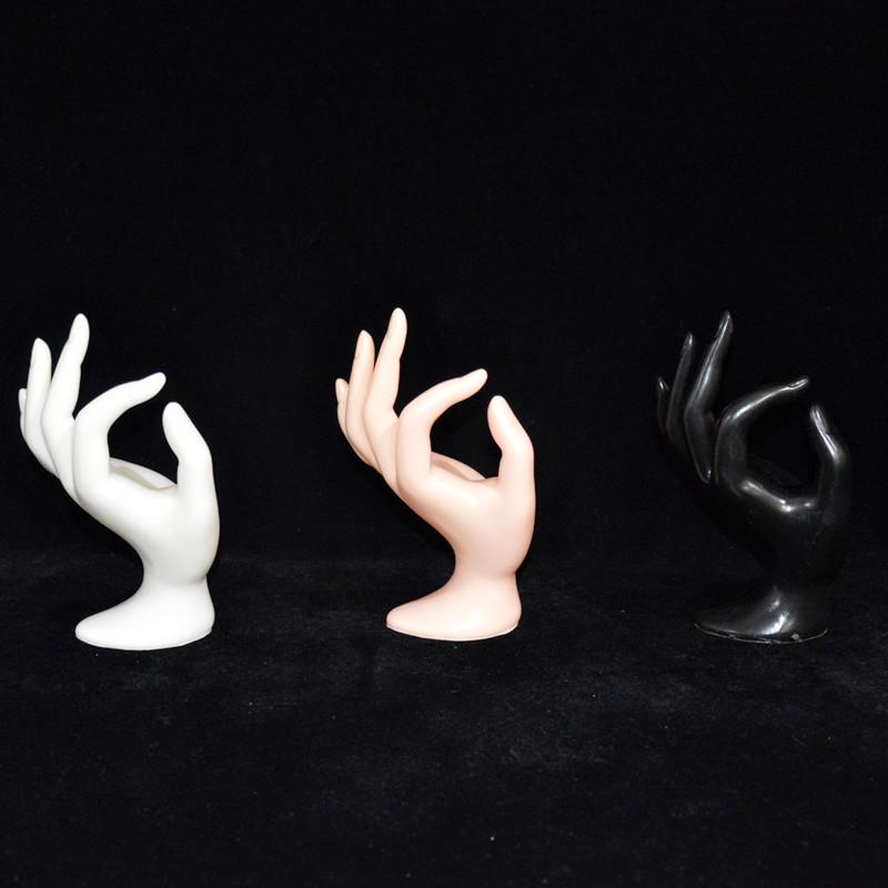 Creative OK Shape Hand Mannequin: Short Plastic Display for Jewelry & Rings