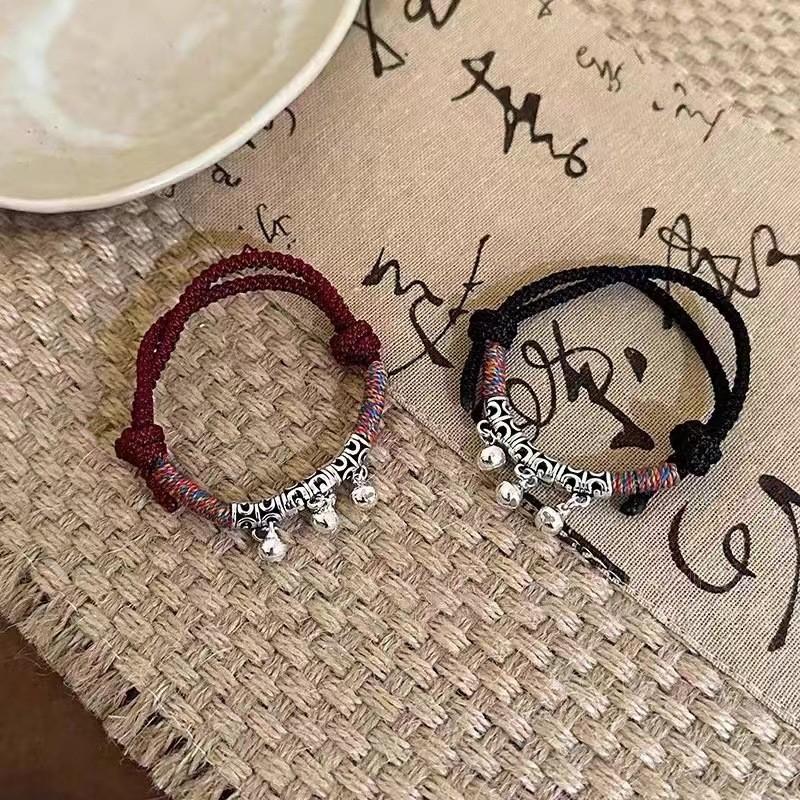 Sophisticated Black Thread Bracelet Artistic Handmade Design Perfect Couples For