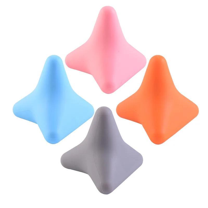 Silicone Massage Cone Triangular Relax Apparatus Ball Psoas Muscle Release Thoracic Spine Back Neck Scapula Foot Yoga Apparatus