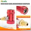Adapter Refrigerant Quick Couplers 1/4" Male Port High/Low Side  Adapter Manual Couplers Car Air Tool Set A/C Refrigerants Manifold Gauge Hose Air Con