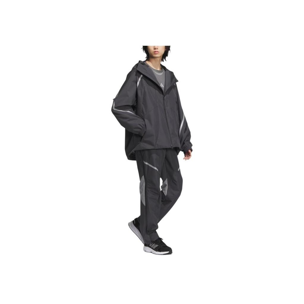 Adidas P Jkt6 Gali Fashion Comfortable Water-Resistant Sports Casual Jacket Men Jackets Carbon-Black JM6170