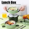 Stainless Steel 304 Insulated Lunch Box Food Storage Container  For Picnic