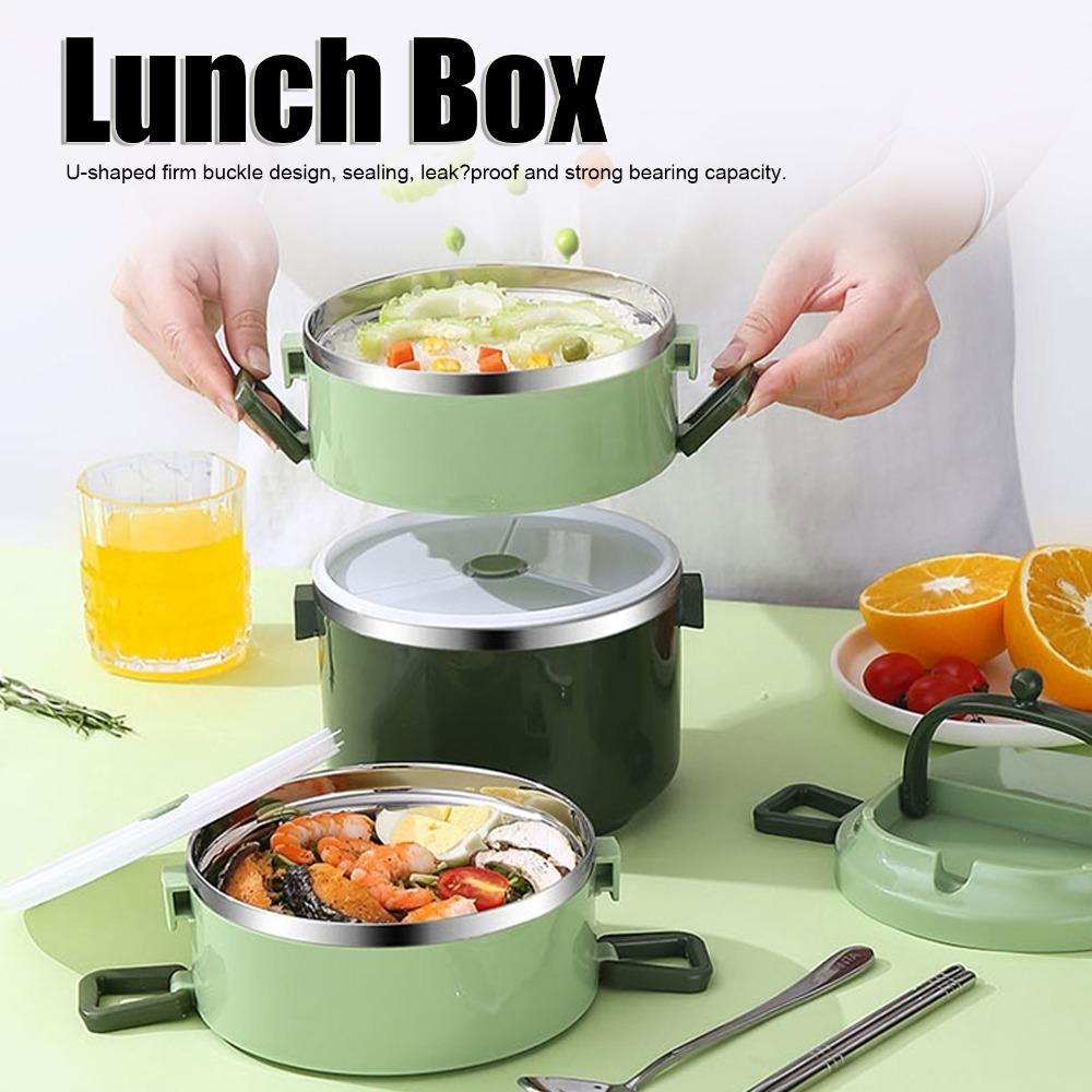 Stainless Steel 304 Insulated Lunch Box Food Storage Container  For Picnic