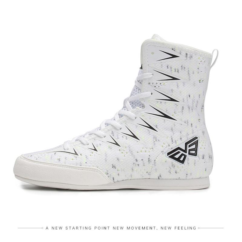 Brand V63 High Tube Boxing Shoes for Children Trainers Sneakers Cow Muscle Fighting Shoe Breathable Wrestling Shoes
