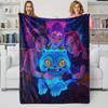 K-Pop Demon Hunters Regali per Fan Coperta Anime Coperta Plaid in Flanella Adatta Casa Tempo Libero Campeggio Viaggio Coperta Multifunzionale