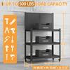 Tool Storage Workbench Rolling Shelving Steel Tool Rack Garage Shelves/ Pegboard