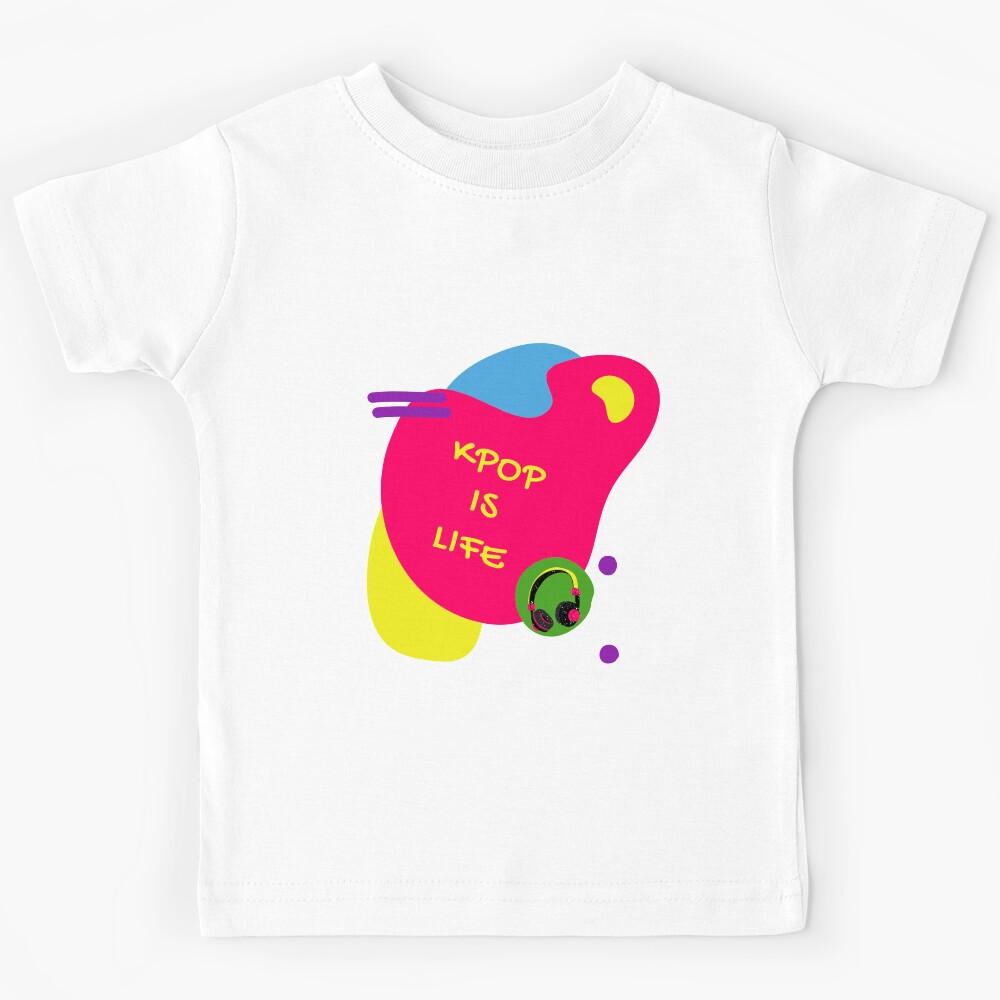 Kpop is Life - Color Pop Kids T-Shirt 130